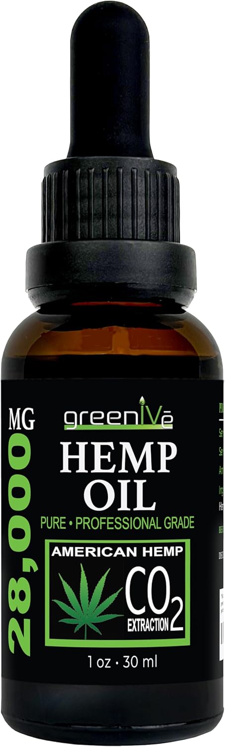 GreenIVe Hemp Oil Drops 28,000mg – Naturally Grown, Vegan, Rich in Omegas – Premium Hemp Oil Dropper – Non-GMO, Made in USA – 30mL (1 Pack) - Image 3