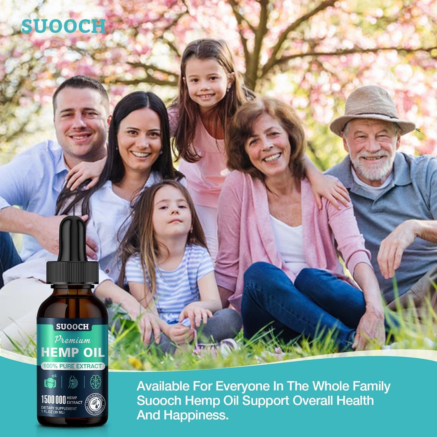 Hemp Oil Organic Premium(2 Pack)- Maximum Strength 100% Natural Drops Hemp Extract Tincture Supports Relaxation - Image 7