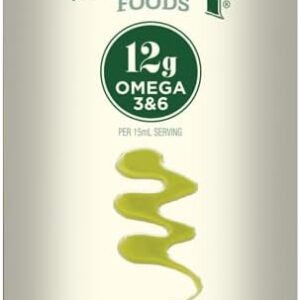 Just Hemp Foods All Natural Hemp Seed Oil, Cold Pressed, Cold Filtered, 12g of Omega 3 & 6 Per Serving, 16.9 Fl Oz