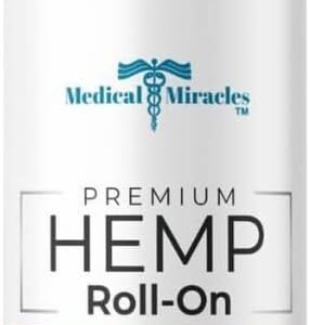 Medical Miracles Hemp Oil Roll On - Ideal Relief for Muscles, HIPS, Joints, Neck, Back, Elbows, Fingers, Hands, Knees | Made in USA (6000mg Roll-On)