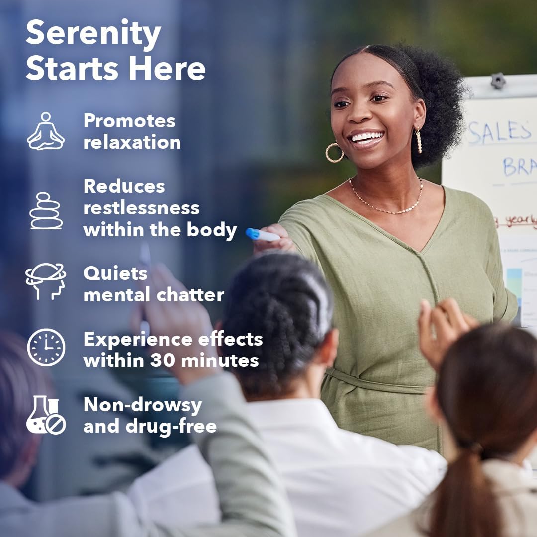 LifeSeasons Anxie-T - Stress Relief Supplement - Supports Mood & Mental Focus - Feel Calm and Relaxed - Eases Tension & Nervousness - Ashwagandha, Kava Kava, GABA & L-Theanine - 60 Capsules - Image 2