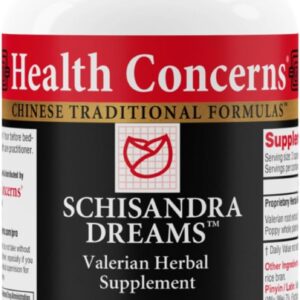 Health Concerns Schisandra Dreams – Sleep Support & Calm Aid Supplement – Valerian & Schisandra Herbal Blend – Restful Sleep, Relaxation, Palpitations, Nighttime Cough – 90 Capsules