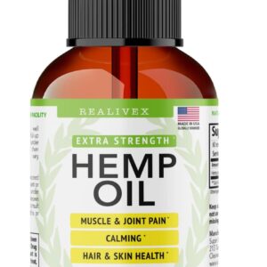 Super Natural Goods Hemp Oil - Maximum Strength Hemp Seed Oil for Relief & Relaxation - Vegan, Sugar Free, Additive Free - 4oz