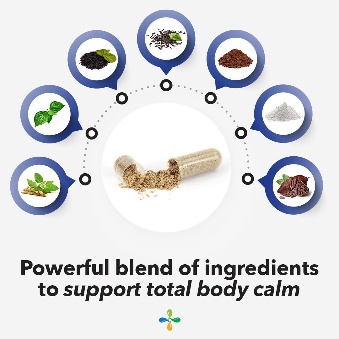 LifeSeasons Anxie-T - Stress Relief Supplement - Supports Mood & Mental Focus - Feel Calm and Relaxed - Eases Tension & Nervousness - Ashwagandha, Kava Kava, GABA & L-Theanine - 60 Capsules - Image 4