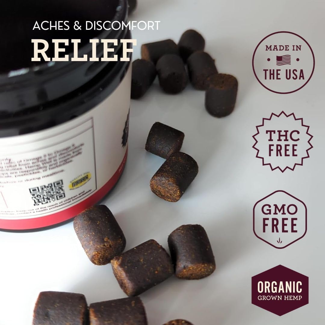 Hemp Well Relief Dog Soft Chews – Organic Hemp Soft Chews for Hip and Joint Health, Long Lasting Mobility Support (1 Pack) - Image 2