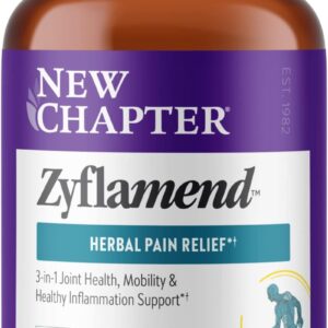 New Chapter Zyflamend™ Joint Supplement & Herbal Pain Relief – 10-in-1 Superfood Blend with Turmeric, Ginger & Green Tea - for Healthy Inflammation Response, Mobility & Flexibility, 60 Capsules