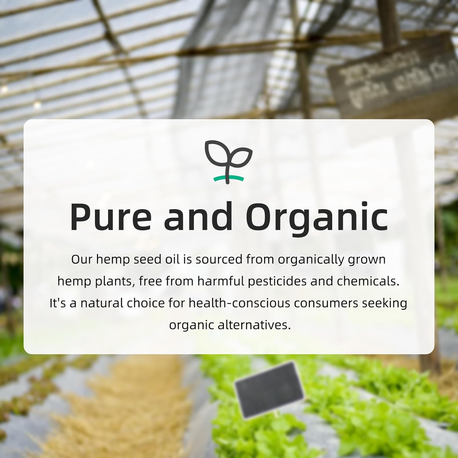 Hemp Oil, Pure Organic Hemp Seed Oil Drops, Non-GMO, Vegan Hemp Extract Oil Tincture with Omega 3, 6, 9 of 4 Pack - Image 5