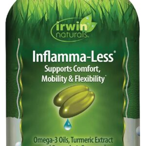 Irwin Naturals Inflamma-Less, Promotes Comfort, Mobility & Flexibility, 80 Liquid Softgels
