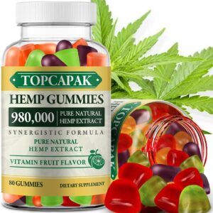 Hemp Gummies High Potency for Pain, Sleep, Anxiety - Advanced Extra Strength Supplement with Pure Hemp Oil Extract - Best Hеmp Gummy for Adults