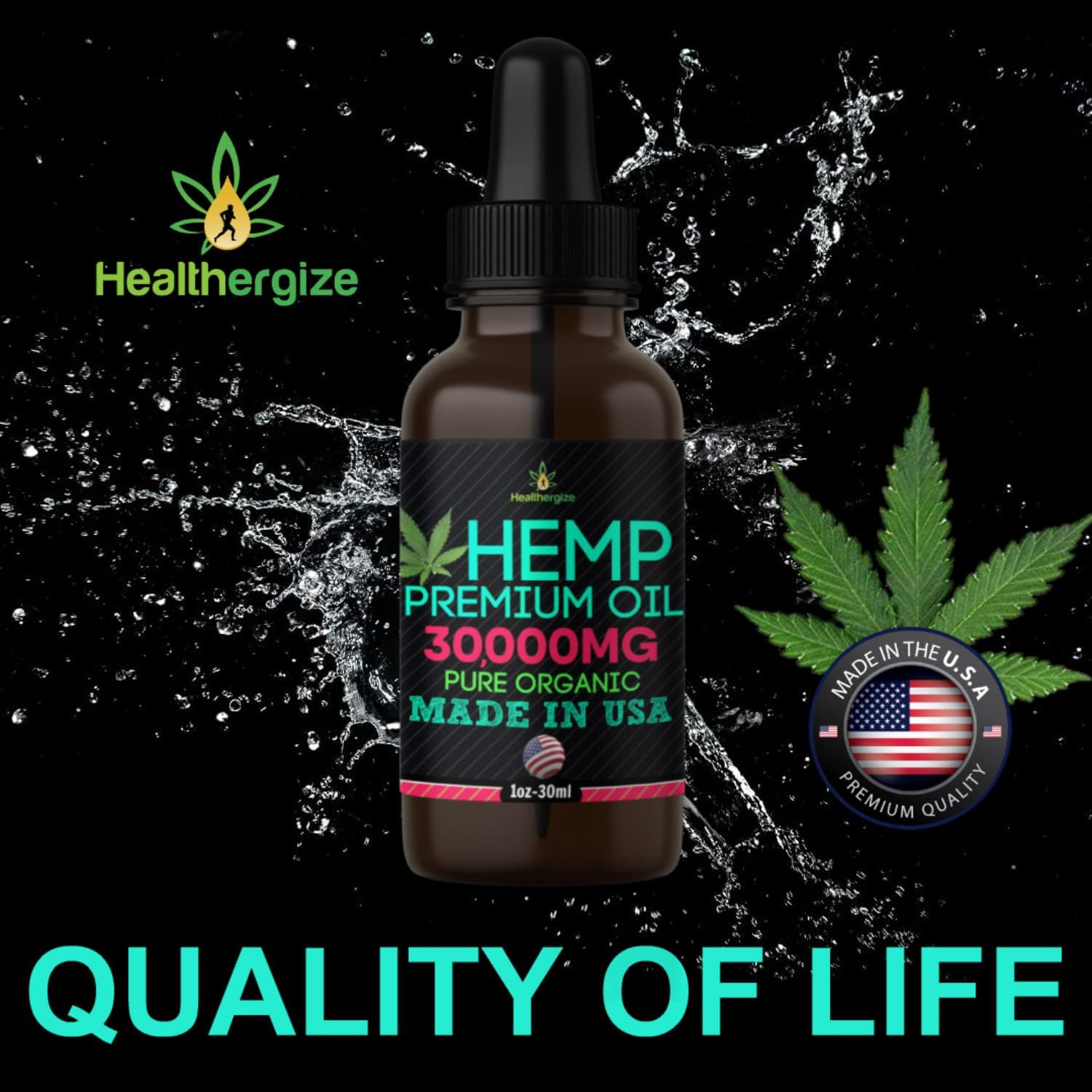Hemp Oil-5 Pack-High Potensy Hemp Seed Oil-Organic HempOil, Full Flavor Natural Benefits-Made in USA-for Skin, Calm, Discomfort, Muscles, Massage-Safe for Pets-Full Omega 3, 6, 9 - Image 6