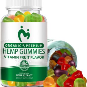 Hemp Gummies Advanced Extra Strength for Pain, Sleep, Anxiety - High Potency Pure Organic Hеmp Oil Extract Supplement - 100% Natural Hemp Gummy - Vegan Non-GMO