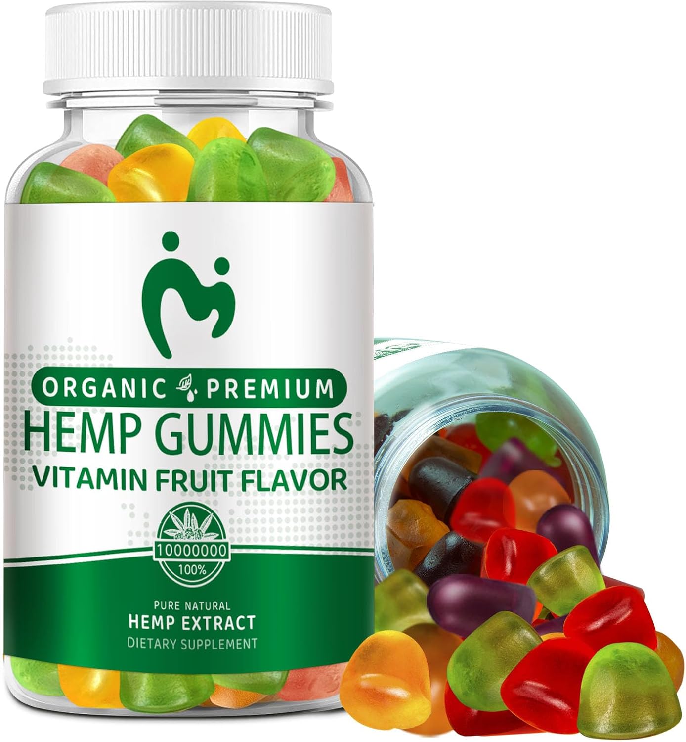 Hemp Gummies Advanced Extra Strength for Pain, Sleep, Anxiety - High Potency Pure Organic Hеmp Oil Extract Supplement - 100% Natural Hemp Gummy - Vegan Non-GMO