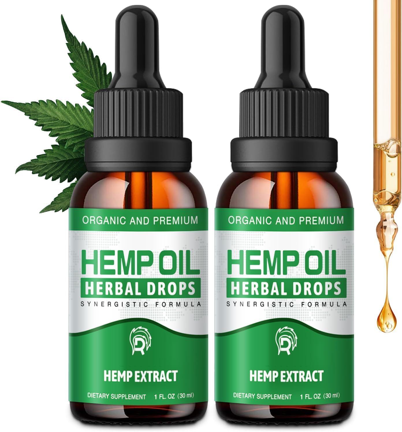 Неmр Oil Drops High Potency - 2,000,000 Maximum Strength Organic Неmр Tincture for Pain Relief, Skin, Anxiety- Natural Неmр Oils Extract-Неmр Supplements Vegan, Non-GMO, 2 Pack