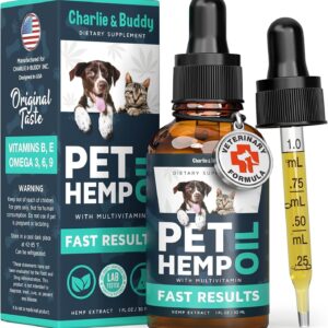 Charlie & Buddy Hemp Šil for Dogs Cats - Helps Pets with Šnxiеty, Pаin, Strеss, Slееp, Šrthritis, Sеizures Rеlief - ŠiŃ Jоint Hеalth - Cаlming Trеats