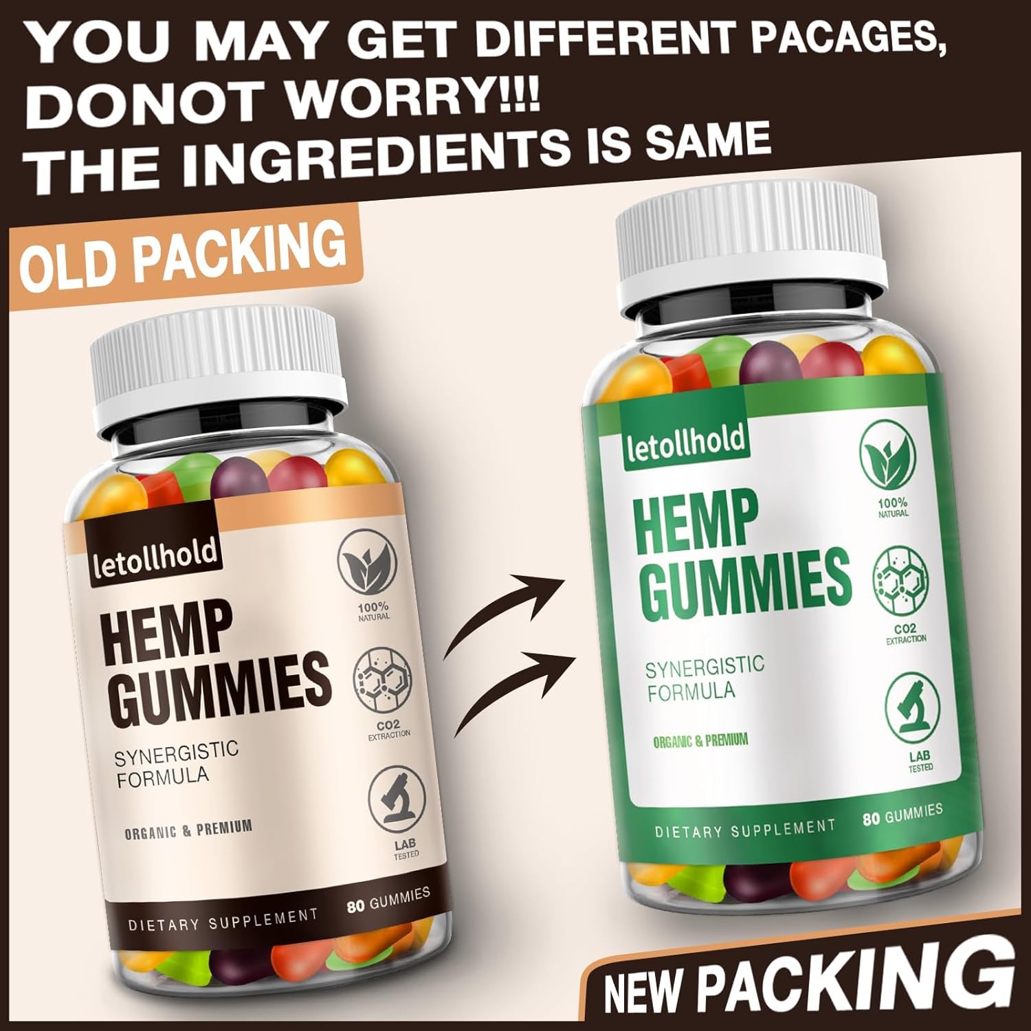 Hemp Gummies for Sleep, Pain, Anxiety (1 Pack) - High Potency Advanced Extra Strength with Pure Natural Hemp Oil, Best Hеmp Gummies for Adults - Low Sugar - Image 8