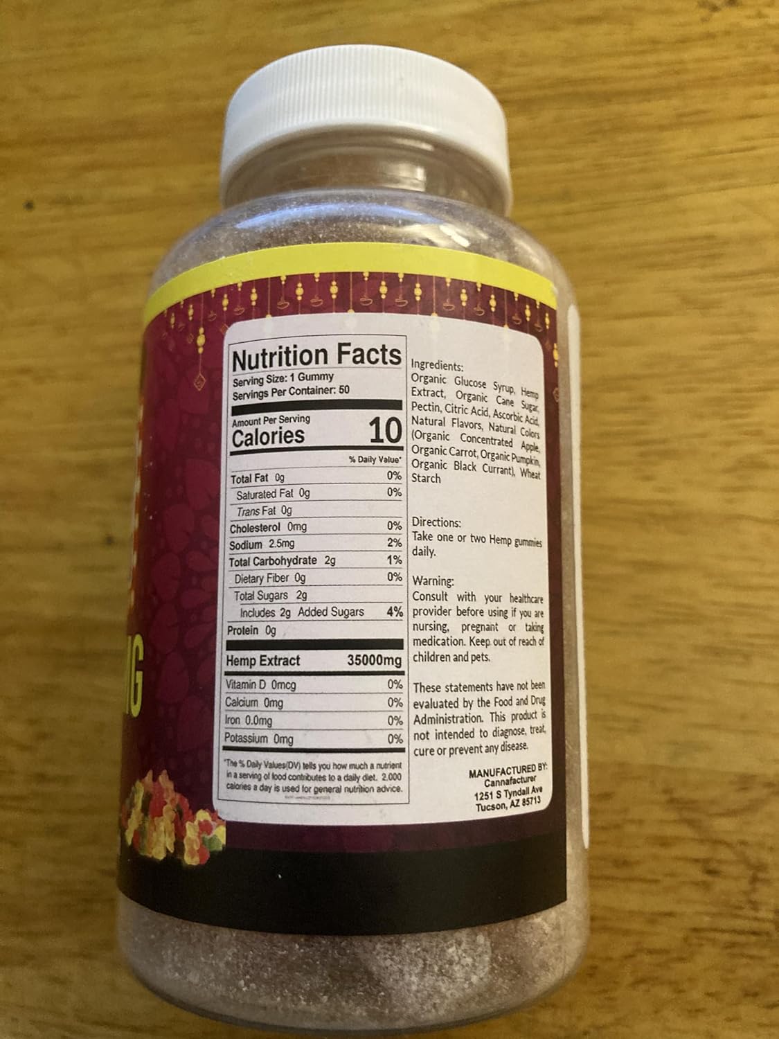 High Potency Organic Hemp Gummies Adults Vegan Infused Earthmed Natural Oil Gummy Blissful Aura Extra Strength Vitamin E Premium Omega 3 6 8 9 - Image 4