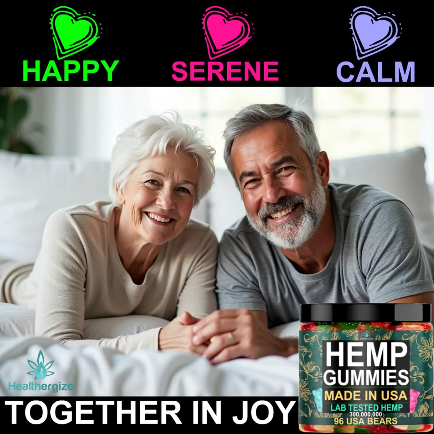 Hemp Gummies Sleep Calm Relaxation-Made in USA-Edibles Gummy Bears-96 Count - Image 6