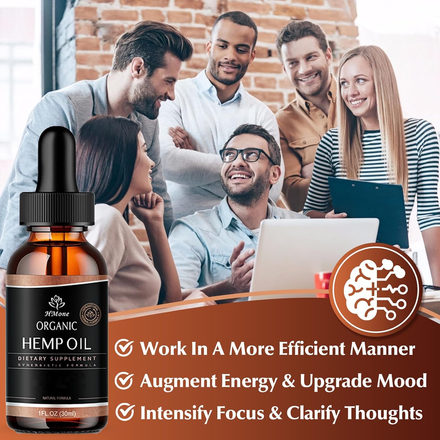 3 Pack Hemp Oil Drops for Pain Relief, Skin, Anxiety - High Potency Strength Organic High Potency Hemp Tincture - with C02 Extraction, Vegan, Non-GMO - Image 4