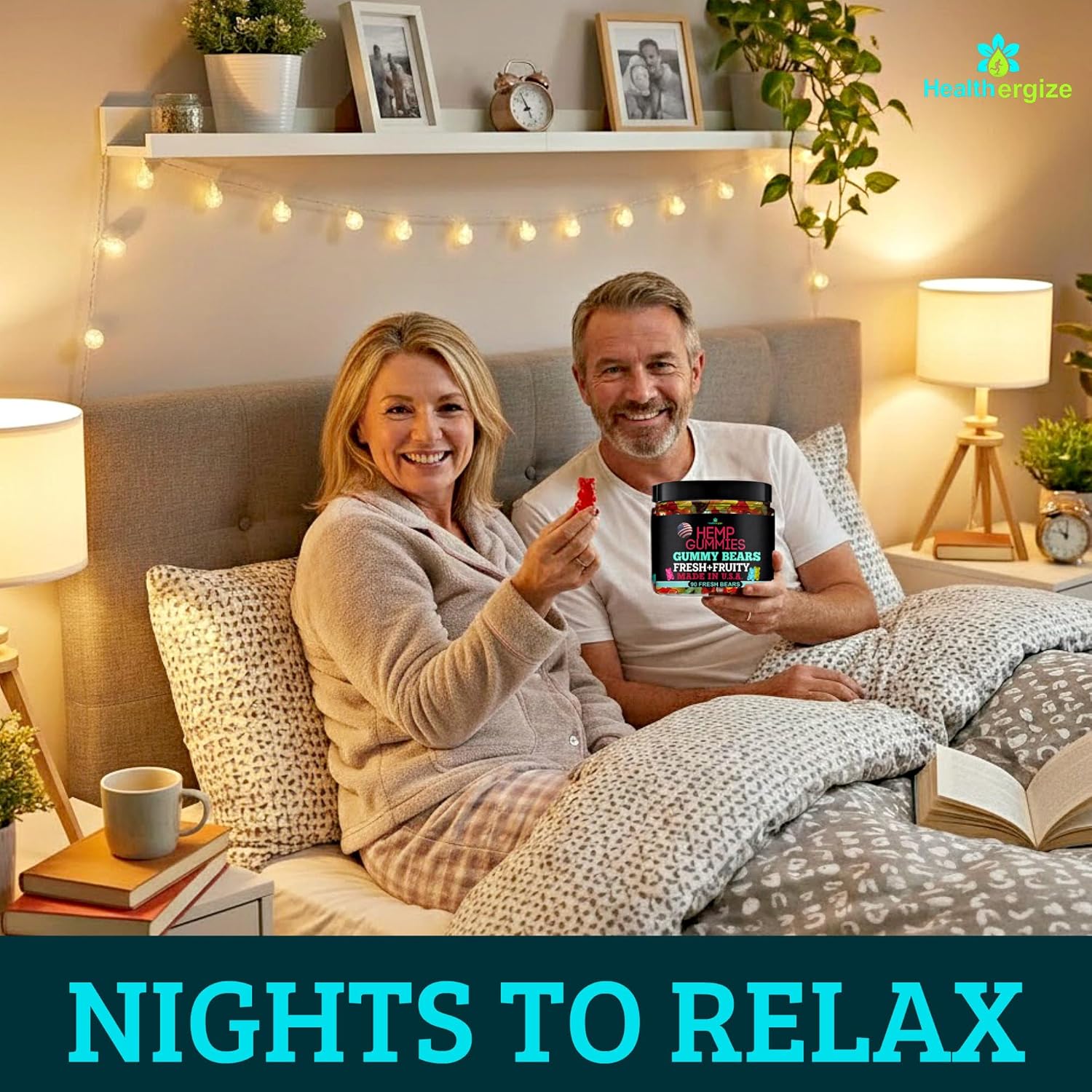 Hemp Gummies for Sleep-Calm Relaxing Night Support-90 Gummy Bear Edibles-Made in USA - Image 5