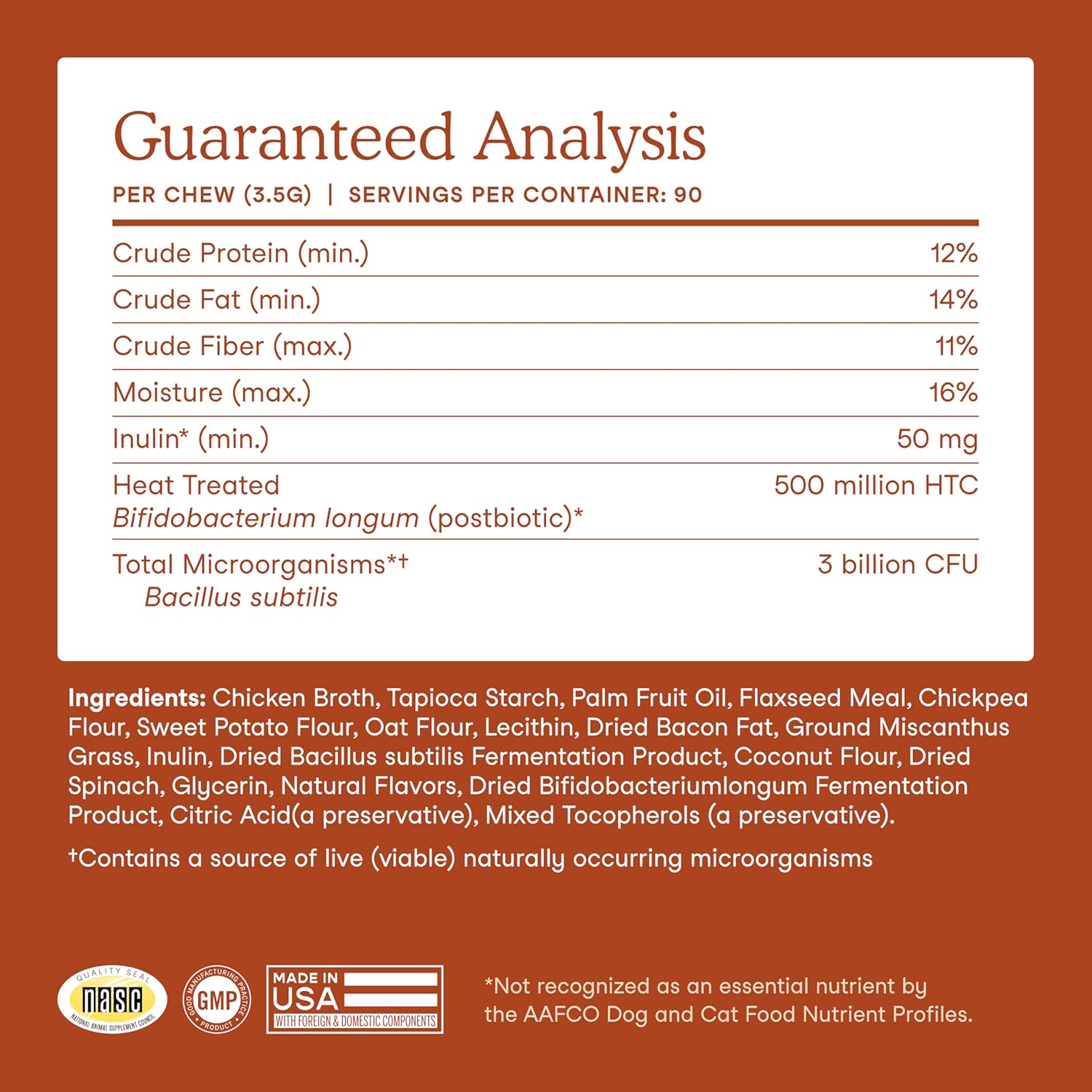 Fera Pets Probiotics for Dogs with Prebiotics and Postbiotics - Full Spectrum Gut Health Support - Promotes a Balanced Gut Microbiome - Boosts Immune Health - 90 Soft Chews - Image 5