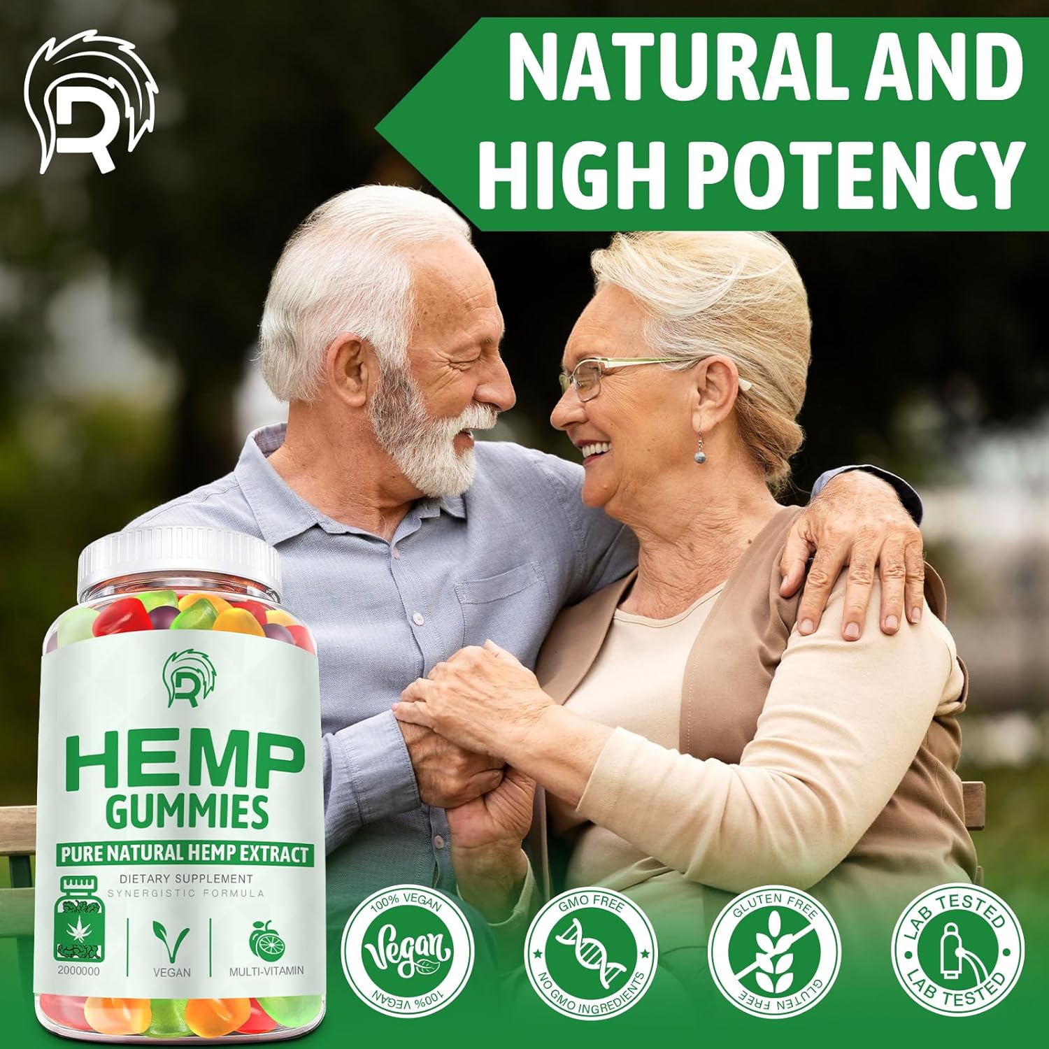 Hemp Gummies High Potency - for Pain, Sleep, Anxiety Extra Strength Hemp Oil Gummies - 100% Natural Organic Bear Candy Hеmp Supplement Gummy for Adults(2 Pack) - Image 5