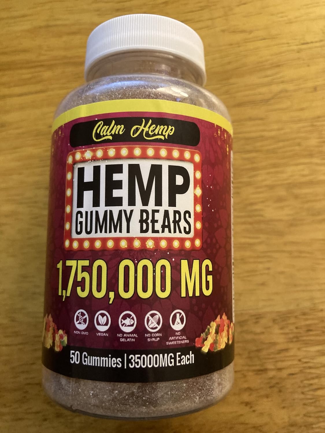 High Potency Organic Hemp Gummies Adults Vegan Infused Earthmed Natural Oil Gummy Blissful Aura Extra Strength Vitamin E Premium Omega 3 6 8 9 - Image 2