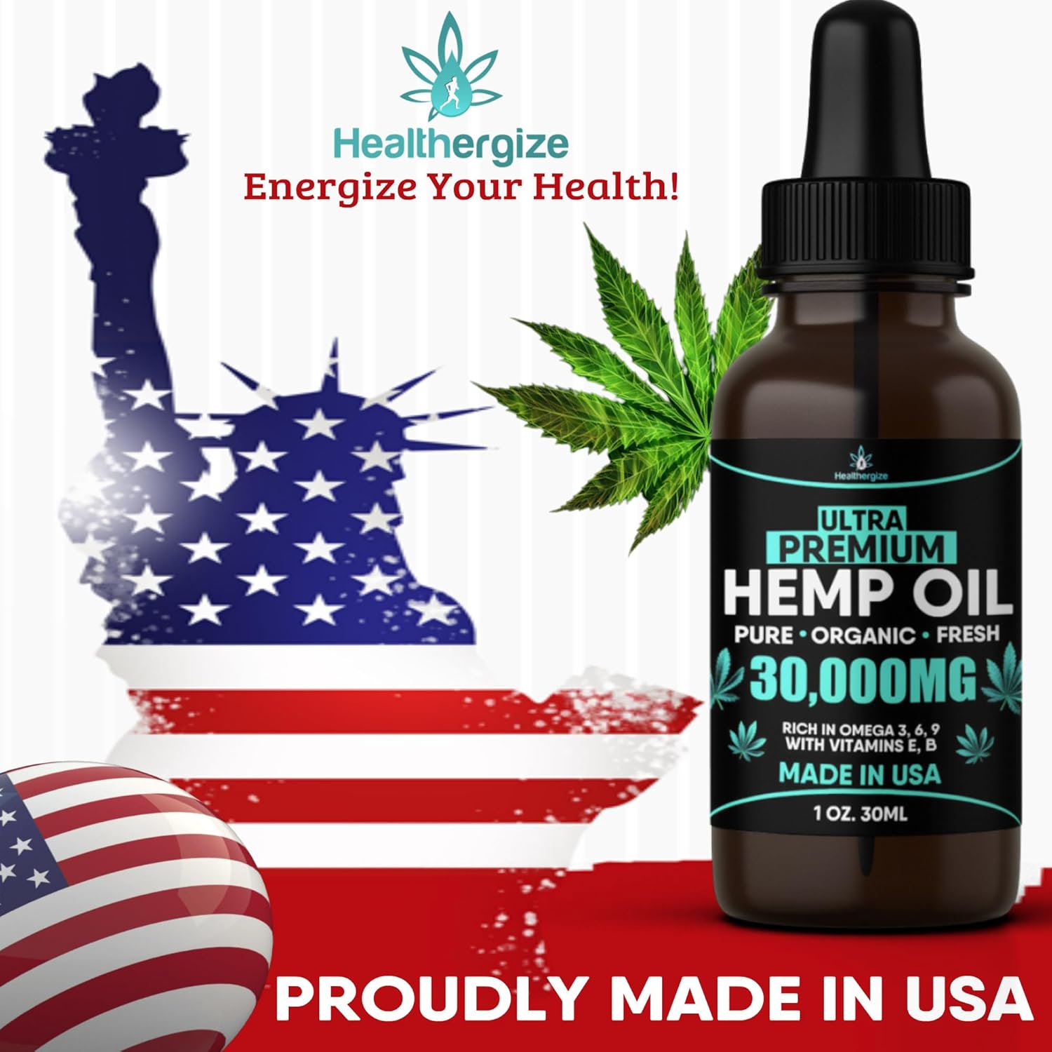 Hemp Oil Natural Cam-5 Pack-Hemp Seed Oil Full Flavor Benefits-Made in USA-Skin, Sleep, Calm, Massage-Safe for Pets-Full Omega 3,6,9 - Image 2