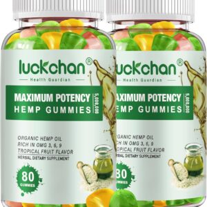 Hemp Gummies High Potency for Sleep, Pain, Anxiety- (2 Packs) Pure Extra Strength Organic Hеmp Oil Gummies - 100% Natural Bear Hemp Gummy for Adults