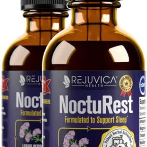 Natural Sleep-Aid with Valerian and Melatonin - All-Natural Liquid Formula for 2X Absorption - Magnesium, L-Theanine & More