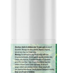 ANUMED Hemp Roll-On 4000mg Pain Relief. Fast Acting, Long Lasting, Maximum Strength with Arnica + Turmeric for Anti-Inflammatory, Natural Recovery, Joint, Muscle, Nerve Pain Reliever 2 Packs of (1oz)