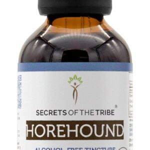 Secrets of the Tribe Horehound USDA Organic Tincture | Alcohol-Free Extract, High-Potency Herbal Drops | Made from 100% Certified Organic Horehound (Marrubium vulgare) Dried Herb 2 oz