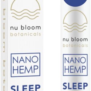 Nu Bloom Fast-Acting Sleep Spray – Natural Sleep Spray for Adults with Melatonin, L-Theanine, Hemp, and Valerian Root – Oral Sleep Aid, 8 mL (20 Servings), Made in USA