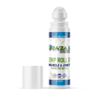 500mg Hemp Relief Roll-On Gel, ZA'ZA K ORGANICS - USA Made - Faster Acting, Longer Lasting. 3 oz
