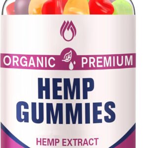 Premium Hemp Gummies High Potency for Sleep,Anxiety,Pain Supplement Edible Bear Gummy for Adults Extra Strength Pure Natural Hemp Oil Extract Vegan