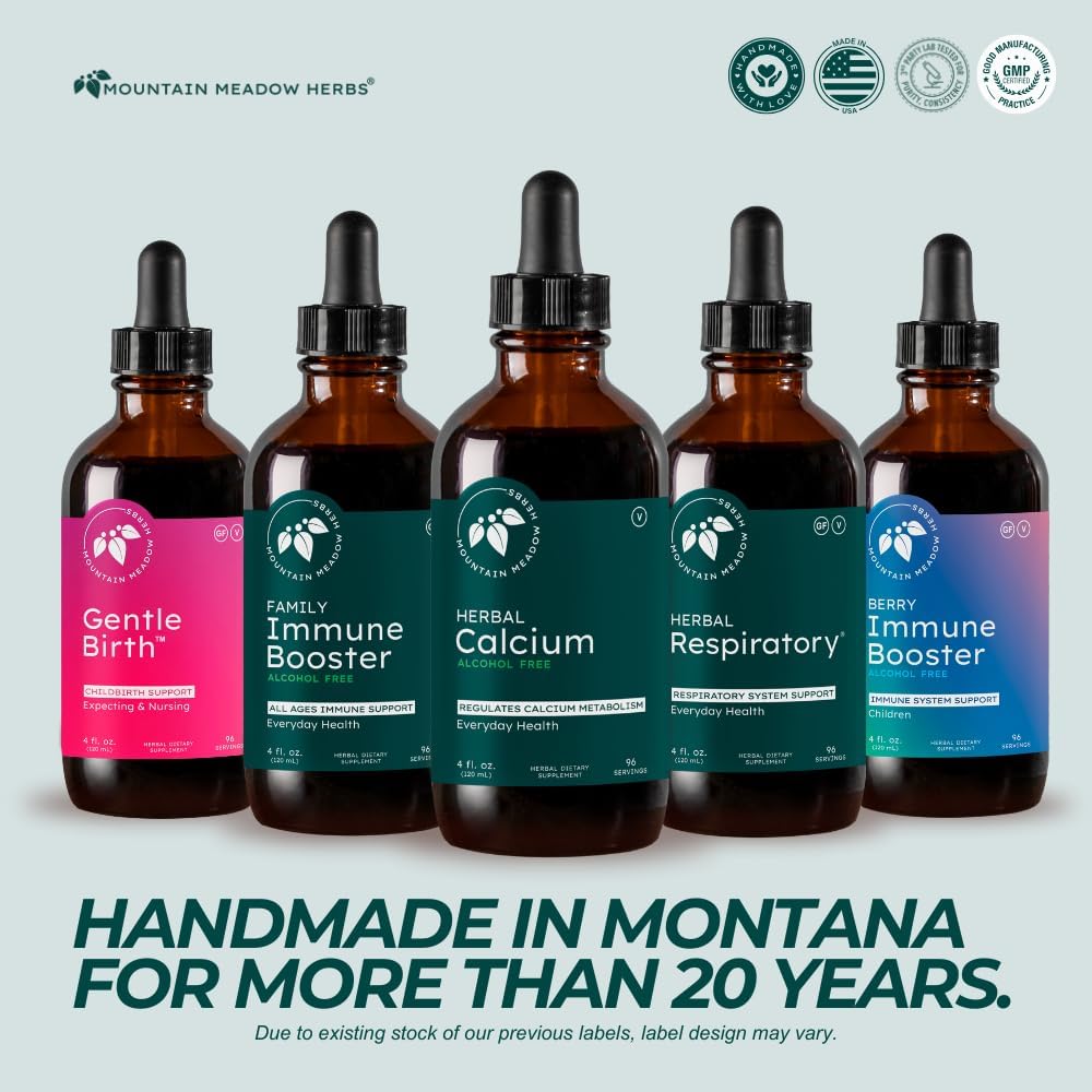 Mountain Meadow Herbs Herbal Calcium – Vegan Liquid Calcium Supplement for Bone & Teeth Support, High Absorption Plant-Based Formula for Adults & Kids - 2 oz - Image 6