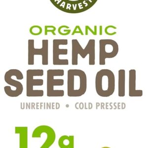 Manitoba Harvest Organic Hemp Oil, Cold Pressed, 12g of Omegas 3&6 Per Serving, Non-GMO, 16.9 Fl Oz