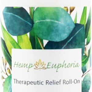 Hemp Seed Oil and Eucalyptus Joint & Muscle Discomfort Relief Roll-On Gel | USDA Certified Organic Hemp Seed Oil, Helps Relieve Sore or Tight Muscles