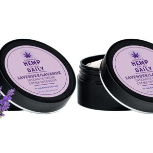 Intensive Cream - Muscle, Knee, Joint, Back, Neck and Shoulder Topical Rub - Organic | 1.7 Ounces (Lavender, Pack of 2)