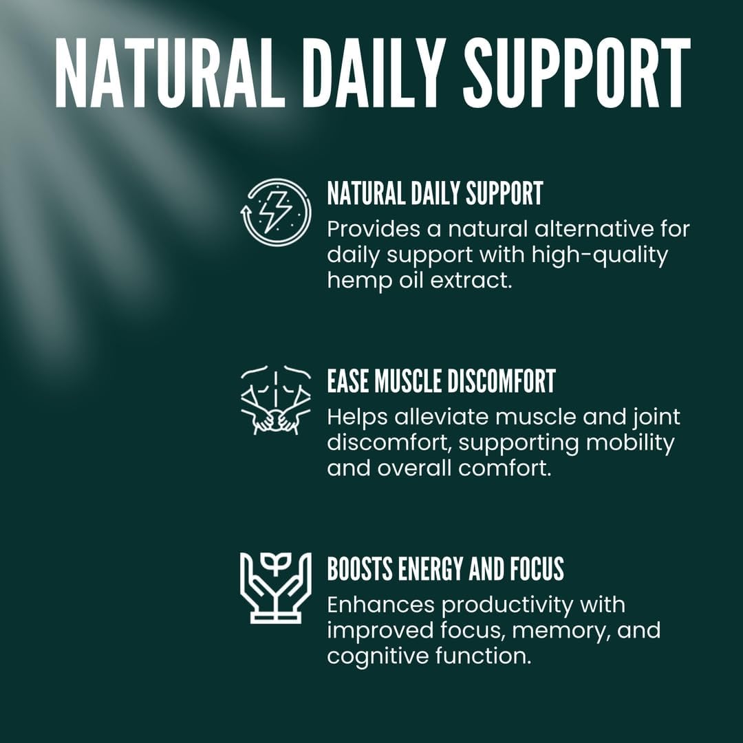 Organic Hemp Gummies Neuropathy Nerve Support Supplement Natural Pure Hemp Oil Extract - Pains Vitamin B2 Extra Strength Relief High Potency Edible Vegan Zen Leaf Made in USA - Image 3