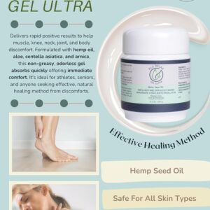 Maximum Strength Hemp Seed Oil - Soothing Cream with Hemp, Arnica, Turmeric, Aloe. Calms and Soothes Muscle, Joint, Back, Neck, Knee, Sciatica. Provides Comfort and Wellness, Fast Absorbing.