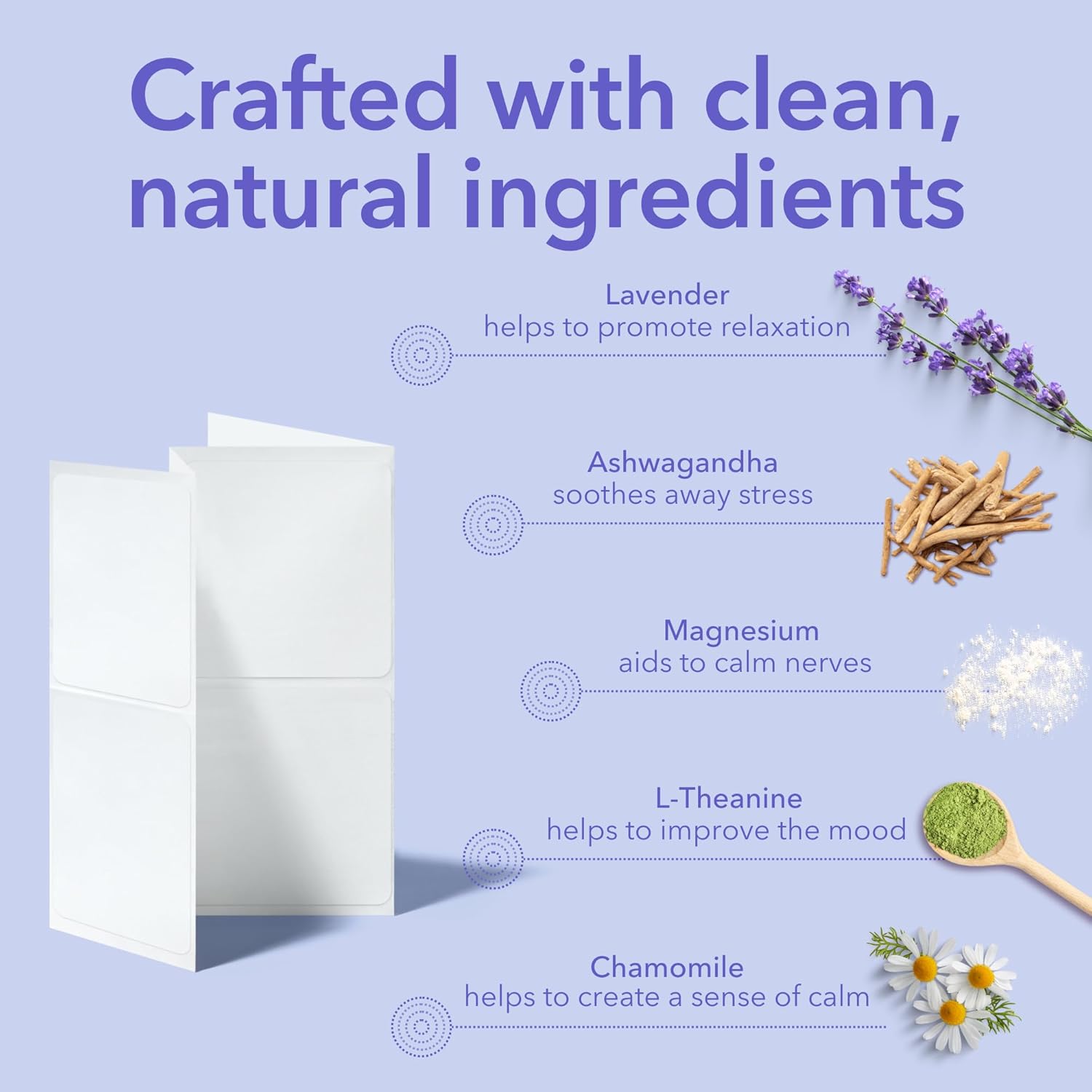 Laki Naturals Relax Patch (Pack of 8) | Natural Plant-Based Ingredients for Stress and Worry | Calming Formula for Better Sleep - Image 4