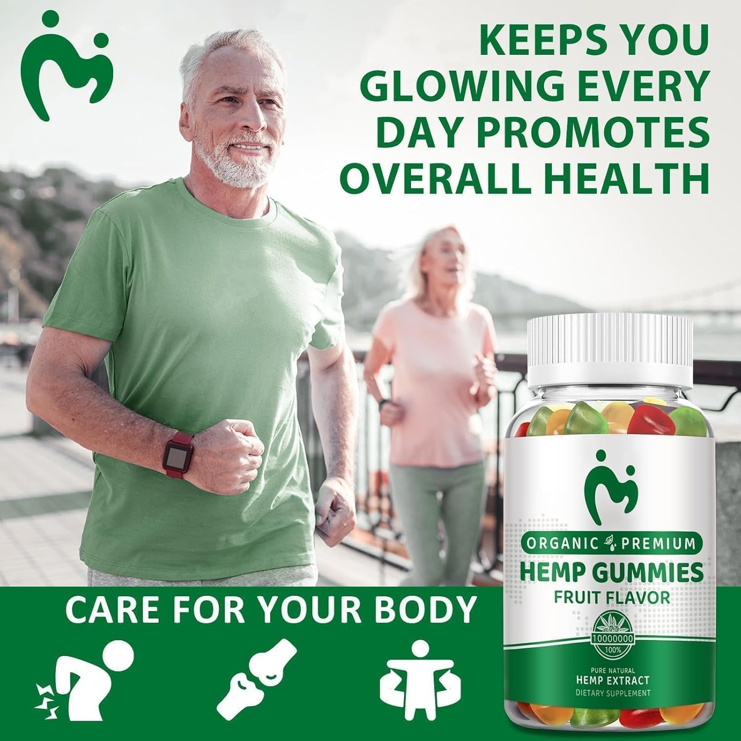 Hemp Gummies Advanced Extra Strength for Pain, Sleep, Anxiety - High Potency Pure Organic Hеmp Oil Extract Supplement - 100% Natural Hemp Gummy - Vegan Non-GMO - Image 3