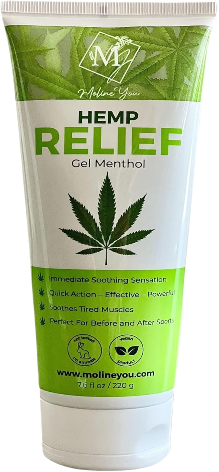 Natural Powerful Hemp Cream, for Joint & Muscle Discomfort, Back, Neck, Knee, Shoulders HIPS. Formula with Hemp Oil Extract, Arnica, Menthol (Collapsible 7.6 Oz)