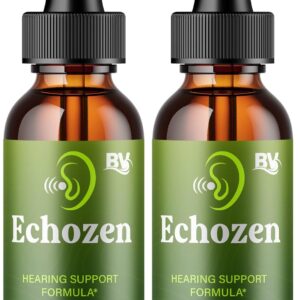 BLUE VIBE EchoZen Liquid Drop Supplement Advanced Maximum Strength Overall Ear Health & Wellness Support, Echo Zen Premium Daily Hearing Management & Overall Support (2 Pack - 4oz / 120ml)