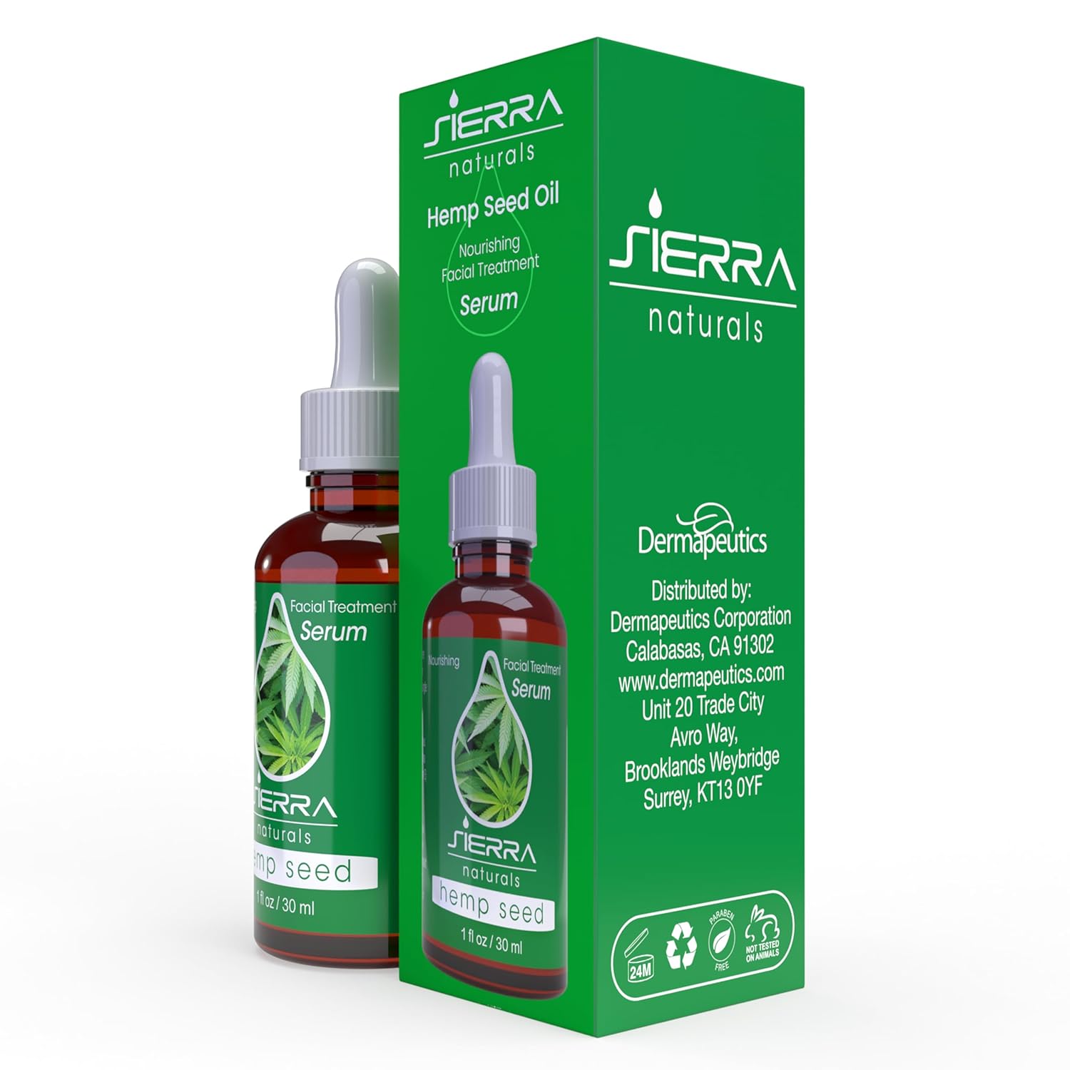 Sierra Naturals Hemp Seed Oil, Benefits for Skin Hemp Seed, Great for Beauty Anti-Oxidant Anti-Aging Moisturizing Hydrating with Vitamin E (1oz) - Hemp Oil - Image 3