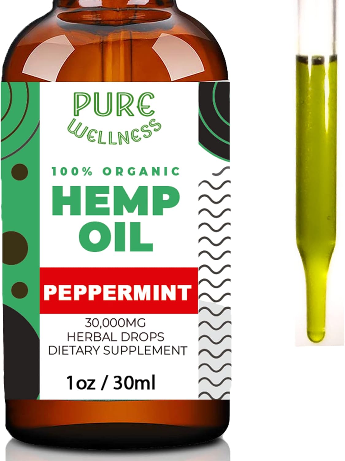 Organic Hemp Seed Oil (4 Oz), Peppermint Flavor, High Potency 30,000 mg - Helps in Natural Relief, Sleep, Relaxation & Mood, Transparent Hemp Oil Dosage, Non-Habit Forming - Non-GMO, Vegan - Image 6
