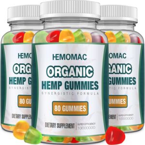 (3 Packs) Hemp Gummies High Potency for Sleep Anxiety Pain Relief Edibles Gummy Advanced Extra Strength - Vegan, Non-GMO