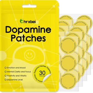 Dopamine Patches, Extra Strength Plant-Based Formula, Vegan Mood Balance Patch for Men and Women, 30 Count