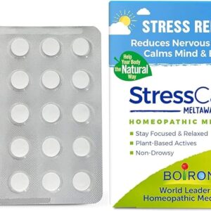 Boiron StressCalm for Relief of Stress, Anxiousness, Nervousness, Irritability, and Fatigue - 60 Count (Pack of 2)
