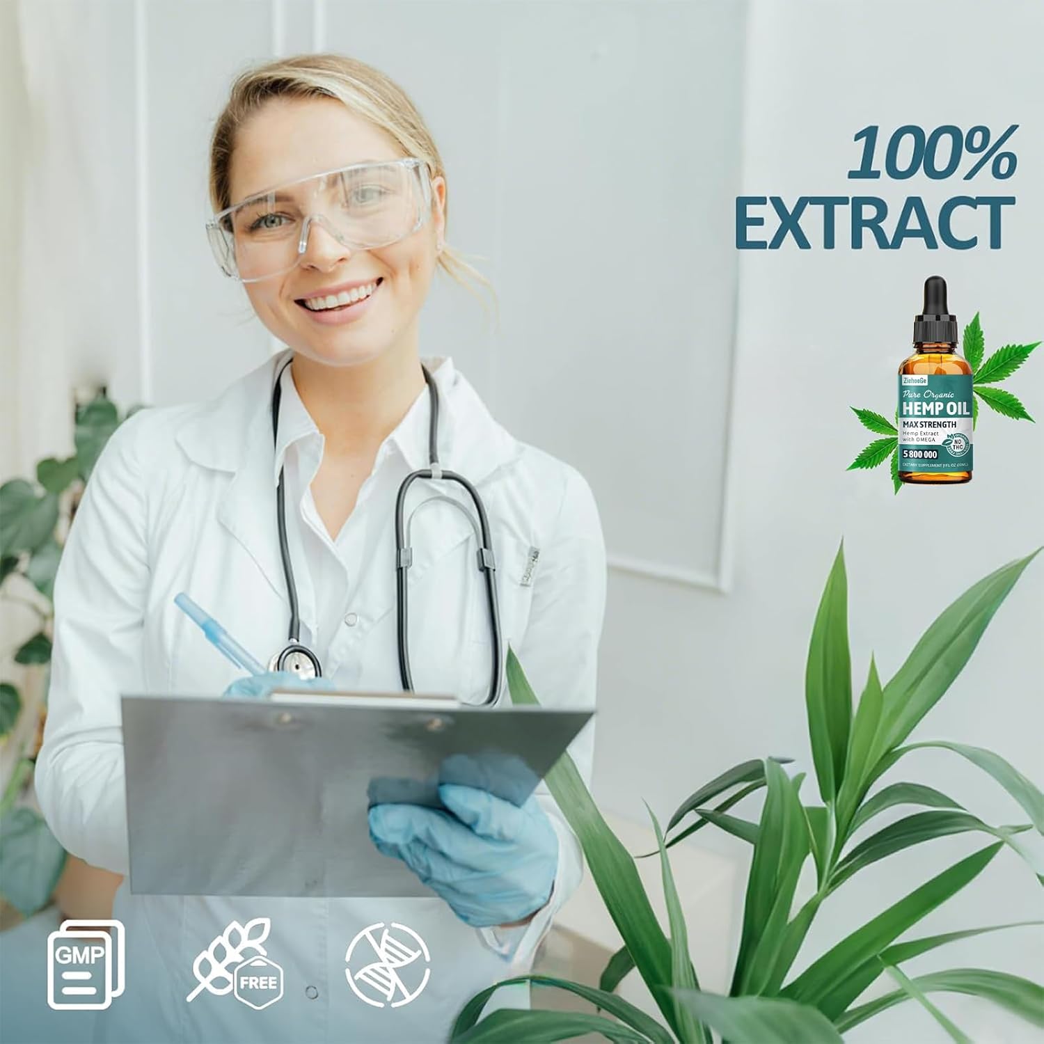 Hemp Oil Drops 3 Pack - Maximum Strength 100% Natural Hemp Oil Organic Supports Relaxation - Image 8